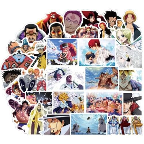 10/30/50PCS One Piece Anime Stickers DIY Skateboard