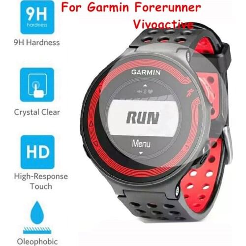 100pcS/lot wholesale Tempered Glass Screen Protector For Garmin Forerunner 225 235 620 735XT 630 Vivoactive HR Film