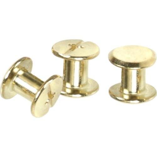 20pcs M5*8 Plated Copper Account Screw Rivet /Book Screw / Album Sample Book Docking Cook Pin M5 Hardware