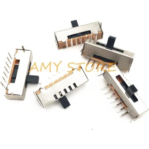 5pcs SS-15E01 Vertical (1P5T) 5 Positions Toggle Slide DIP Switch without Fixed Foot and 7 Pins SK-15E01 Horizontal