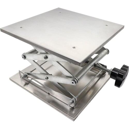 Aluminum Lifter Router Plate Table Woodworking Machinery Engraving Laboratory Lifting Stand Manual Lift Platform Carpentry Tools