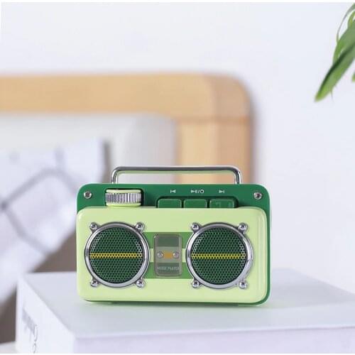 Double sound gun wireless bluetooth speaker home outdoor portable portable retro cute mini high volume sound