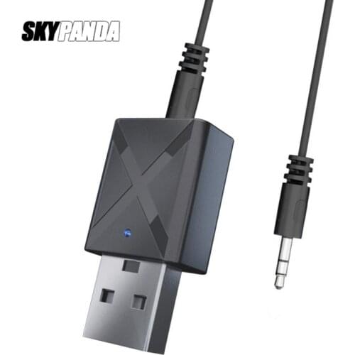 Bluetooth 5.0 Dongle Audio Receiver Transmitter Mini 3.5mm Wireless AUX Stereo Bluetooth Converter For Computer Laptop Car