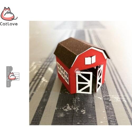 Catlove 3D House Building Metal Cutting Dies Scrapbooking Mold Stencil Die Cuts Card Making Craft Embossing New Dies For 2020