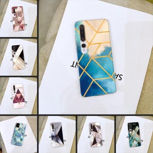 Aesthetic Marble Luxury Silicone Transparent Soft Back Cover For Xiaomi Mi 10 Lite Pro Youth Play Mi Note 10 Lite Pro Phone Case