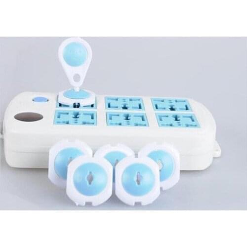 6pcs/Set Children Baby Kids Electric Socket Security Lock Protection Safe Lock Cover Plug Two Pin Phase Safety Products