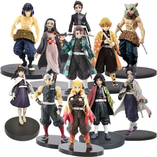15-18cm Premium Figure Demon Slayer Anime Figure Kamado Tanjirou/Agatsuma Zenitsu Action Figure Kimetsu no Yaiba Figurine Toys