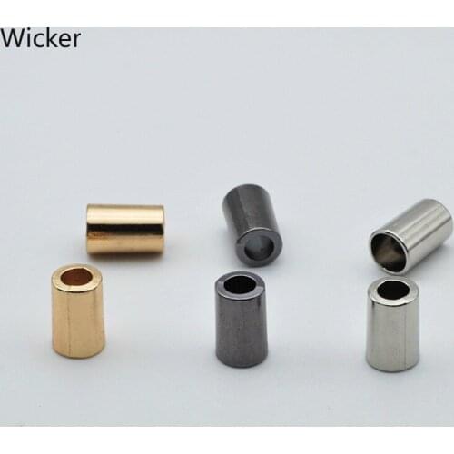 Plating Alloy Cord Stopper Cylindrical Hat Rope Charm Bracelet Jacket Belt Decorative Rope Alloy Cord Stopper Toggle Cord Lock
