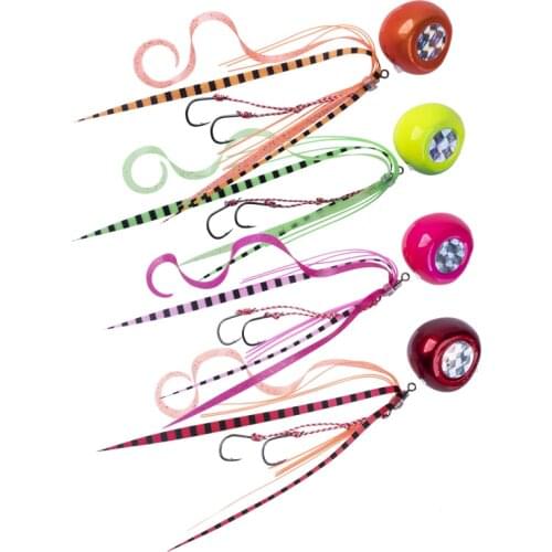 Goture Sliding Kabura Fishing Lure Jig 60g 80g 100g 120g Inchiku Fishing Lure With Silicone Skirt