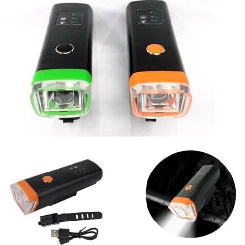 Intelligent Sensing Bicycle Front Light Set USB Rechargeable LED Headlight Bike Lamp Smart Induction Cycling FlashLight for Bike