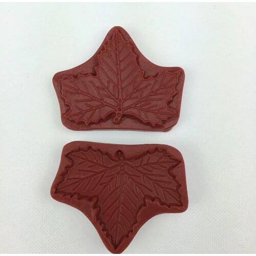 Maple Leaves pressed sugar embossed Shape fondant cake silicone mold kitchen chocolate candy making cupcake decoration tool 0309