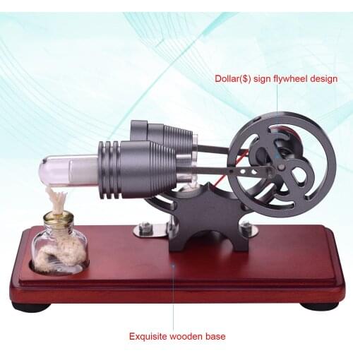 Balance Hot Air Stirling Engine Miniature Model Steam Power Technology Scientific Generation Experimental Toy