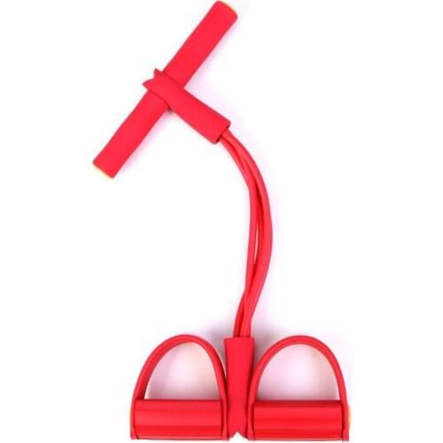 Multifunction Foot Pedal Bodybuilding Expander/Elastic 4 Strap Workout Arm Pulling Stretching Resistance Bands Rope/Sit-up K7N0