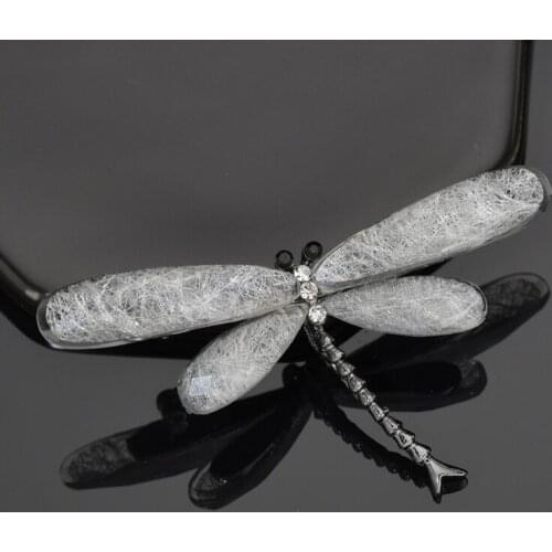 Fashion Resin Dragonfly Brooches For Women 2019 Vintage Crystal Insect Brooch Pins For Men Animal Jewelry Dropshipping