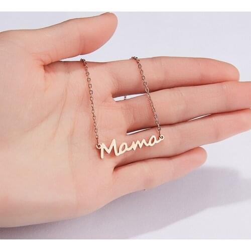 Letter Pendant Necklace Women Stainless Steel Necklaces O-Chain Necklace Jewelry Birthday Gift 2021 Trendy Jewelry Accessories