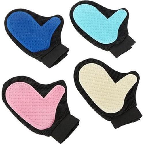 Pet Cat Grooming Glove for Cats Wool Glove Pet Hair Deshedding Brush Comb Glove For Dog Cleaning Bath Massage Glove Accessories