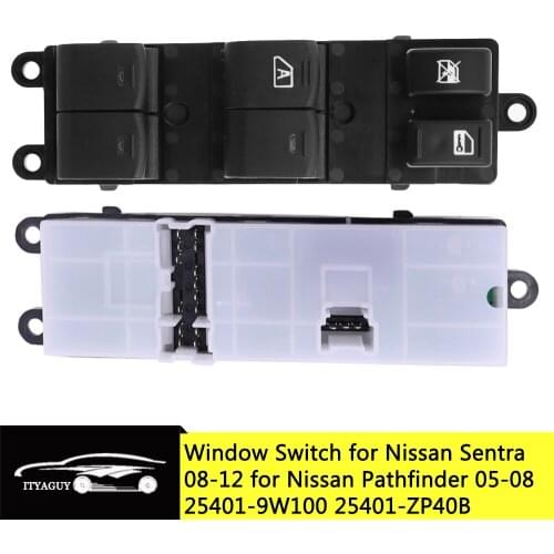Front Left Electric Power Master Window Button Switch For Nissan Pathfinder Sentra 25401-9W100 254019W100 Window Lifter Switch