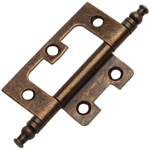 Pack of 10 Antique Brass Furniture Cabinet Door Hinge with Finals