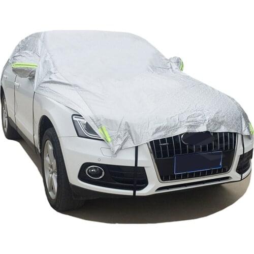 Extra Large Four Seasons Universal Car Half Cover Dust Proof Sand Proof Sun Proof Water Proof Snow Proof Wearproof