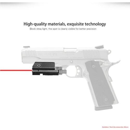 Tactical Hunting Mini Compact Red Dot Laser Sight Scope With Picatinny Mount for Pistol