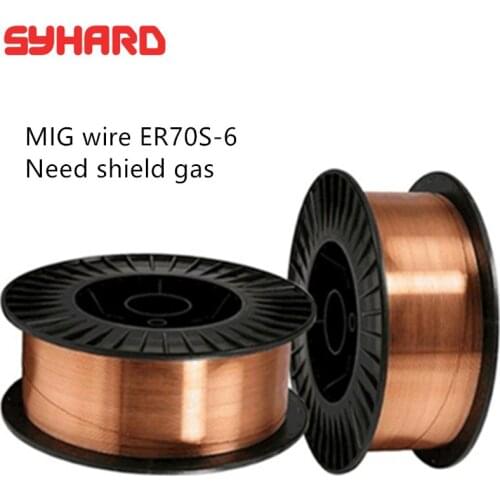 High quality E71T-GS glasless flux cored wire no need shield gas ER50-6/ER70S-6 MIG welding solid wire need shield gas
