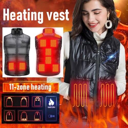 Woman Heating Clothes Intelligent Temperature Control Electric Vest Full Body Charging Vest Down Jacket Hot In Sale