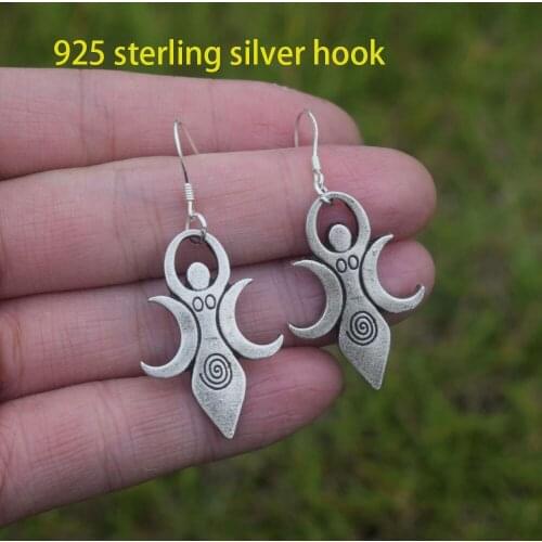 12pair wicca goddess woman earring