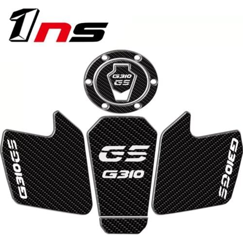 Motorcycle Accessories Real Tank Pad Gas Fuel Sticker Moto Protector Applique For BMW G310GS GS 1 Set