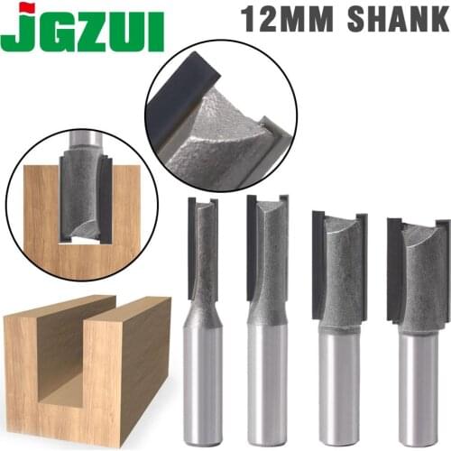 1pc 12mm Shank 2 flute straight bit Woodworking Tools Router Bit for Wood Tungsten Carbide endmill milling cutter