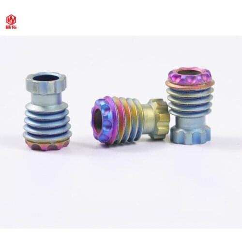 1PCS EDC Titanium Alloy Knife Bead Outdoor Camping Backpack Pendant Bracelet Paracord Knife Bead DIY Tool Accessories