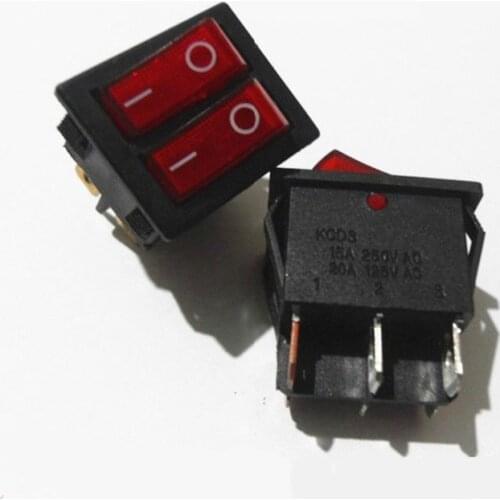 2pcs Power Dual Lighted Snap in O/F Rocker Switch KCD212
