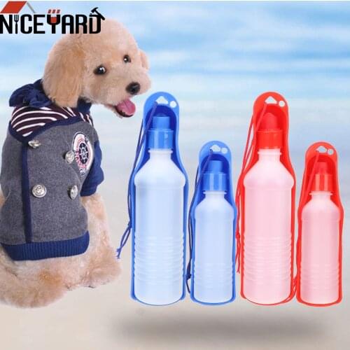 250/500 ML Portable Foldable Pet Dispenser Dog Cat Drinking Water Feeder Outdoor Pet Puppy Bowl Dog Travel Water Bottle