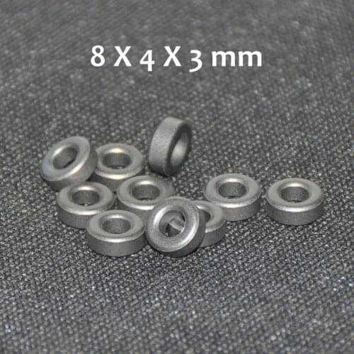 50pcs Ferrite Bead 8X4X3mm Toroide Core Coil Inductor Ring Cables Filter Ferrous