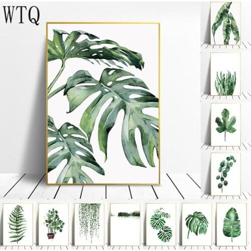 5D Diamond Painting Tropical Plant Green Leaf Mosaic Pictures Full Square/Round Cross Stitch Kits Diamond Embroidery Home Decor