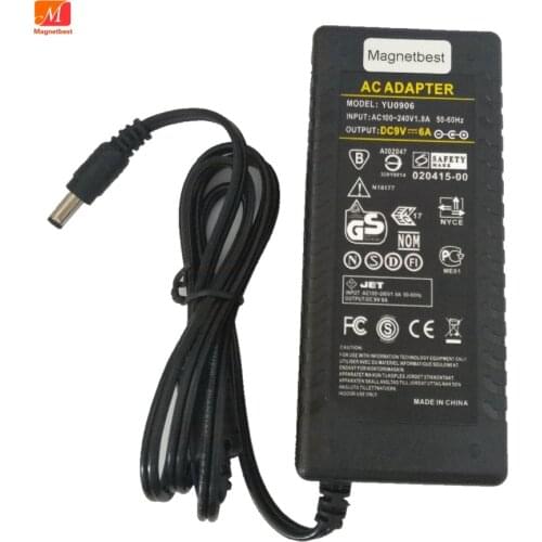 9V6A 54W AC DC Adapter Charger 9V 6A POS machine credit card machine Switch Power Supply