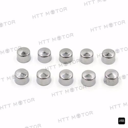 Aftermarket free shipping Motorcycle parts Allen Socket Bolt Cap Dress Kit Fit for Harley Misc Hardware 10pcs Chrome