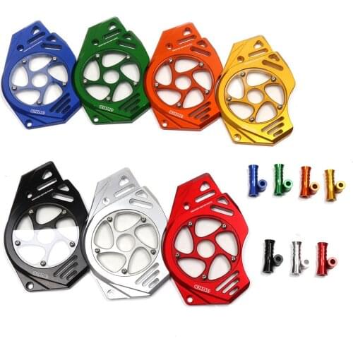 Motorcycle CNC Aluminum Front Sprocket Chain Guard Cover Left Engine For Kawasaki ER6N ER6F 2006-2017 2007 2008 2009