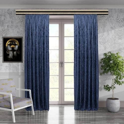 Brillant Woven Patterned Design Backdrop Curtain Ekstrafor Shir 150 X270