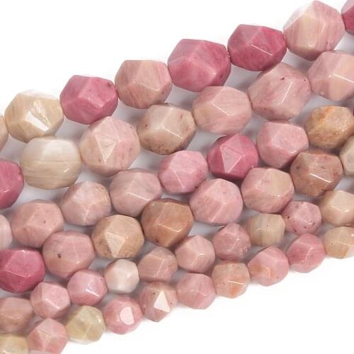 6/10mm Natural Stone Beads Round Large section Red wood grain Spacer beads For Jewelry Making DIY Charm Bracelet Necklace