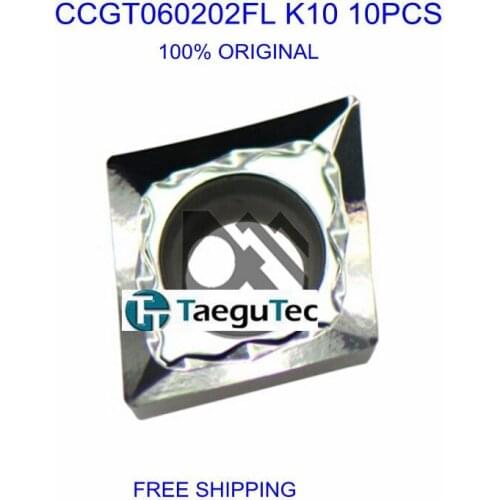 CCGT060202 FL K10 TaeguTec Carbide Boring Inserts work on Aluminum Alloy 10pcs