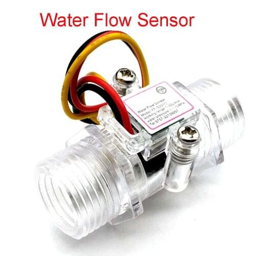 Water Flow Meter Flowmeter Hall Flow Sensor Indicator Counter Caudalimetro G1/2 0.5-25L/min 1.2MPa F=6*Q Flow Sensor