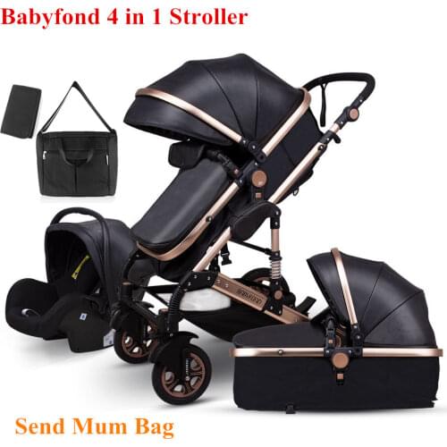 2020 new 3 in1 stroller CE certification baby trolley high landscape baby pram double faced children free shipping in four sea