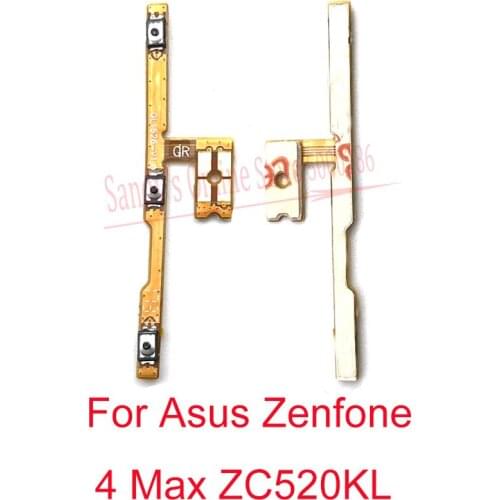 10 PCS Power Volume Side Key Button Flex Cable For Asus Zenfone 4 Max ZC520KL Volume Power Switch ON OFF Button Key Flex Cable
