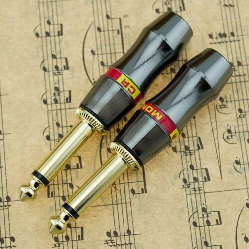 Jack 6.35mm big two--core TS connector mono/stereo outlet 6.5mm guitar microphone cable