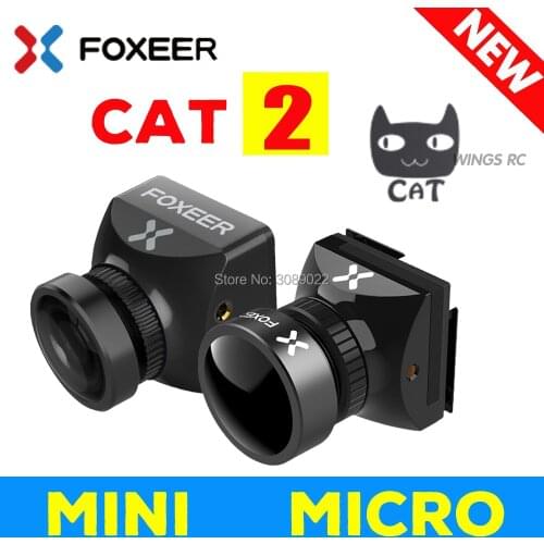 Foxeer Mini / Micro cat 2 V2 Night Flight low latency 1/3'' Sensor 16:9/4:3 P/N Switchable Starlight FPV Camera for FPV drone