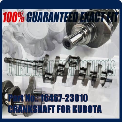 D1703 Crankshaft 16467-23010 for BOBCAT 325 328 Excavators D1703-EB Diesel Engine Repair Parts For Kubota
