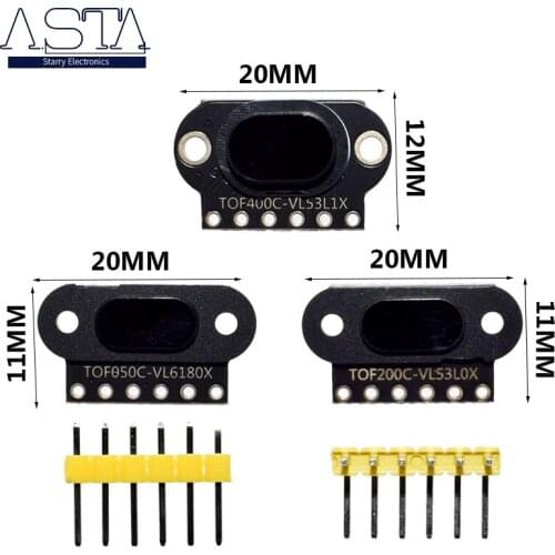 VL6180/VL53L0X/VL53L1X Time of Flight (ToF) Laser Ranging Sensor Module TOF050C TOF200C TOF400C 50CM/2M/4M IIC For Arduino STM32
