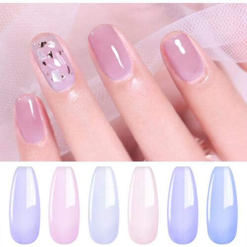 Elite99 6 Pieces/lot Gel Polish Set Soak Off LED UV Nail Art Manicure Gel Varnishes Hybrid Nails Semi Permanent Gel Nail Polish