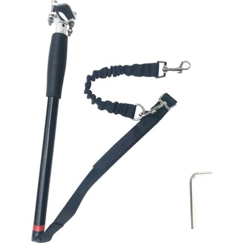 Elastic Nylon Pet Rope Hands Free Bike Dog Leash Non Slip Wear Resistant Outdoor Training For Exercising Easy Use Weatherproof