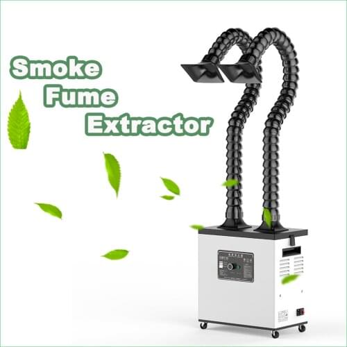 Smoke purifier C200A Flexible double arms soldering fume extractor
